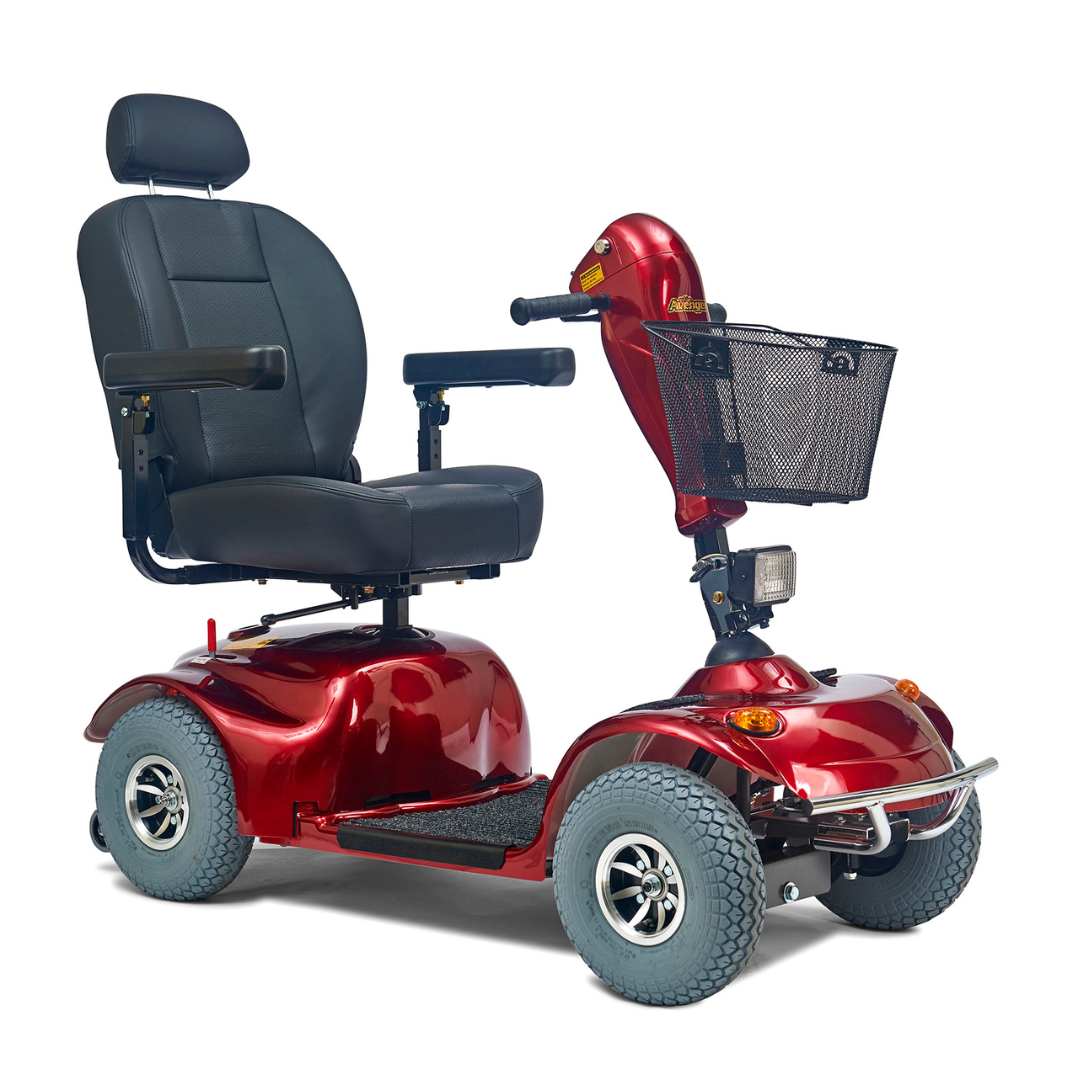 Golden Technologies Avenger Heavy Duty Bariatric 4-Wheel Scooter - Red model right